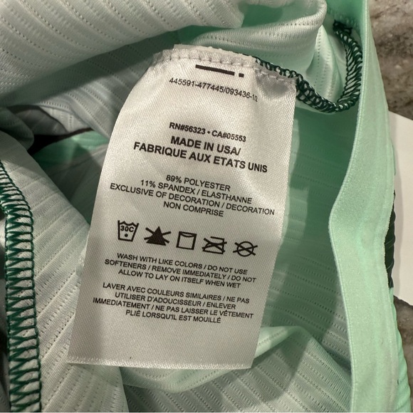 Nike Pro Elite 2023 Team Zip Crop Top Green DR5085-341 USA Women’s Size M RARE - Picture 6 of 9